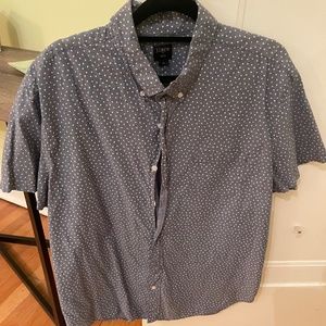 Men's J. Crew short-sleeved button down shirt, size XL